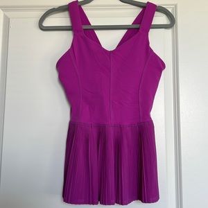 Fuchsia Peplum athletic top